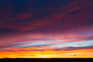 Incredible Colorado Sunset with Rainbow of Colors