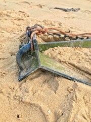 Fototapeta na wymiar rusty anchor