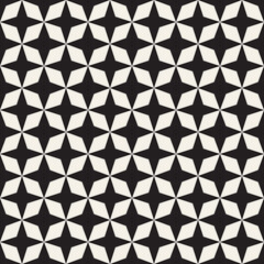 Vector seamless pattern. Repeating geometric abstract elements. Stylish monochrome background design.