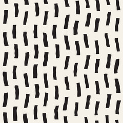 Vector seamless pattern. Repeating geometric abstract elements. Stylish monochrome background design.