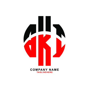 BKI letter design. BKI letter logo design with white background. BKI creative letter logo with two colors.
