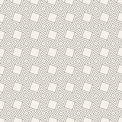 Vector seamless pattern. Repeating geometric abstract elements. Stylish monochrome background design.