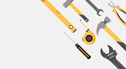 Tools design over white background, vector illustration.