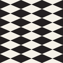 Vector seamless pattern. Repeating geometric elements. Stylish abstract monochrome background design.