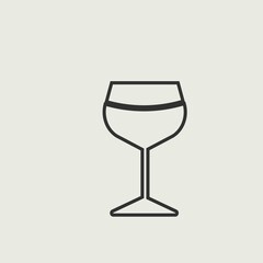 Wine vector icon illustration sign