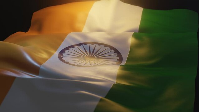 India Flag Low Angle View