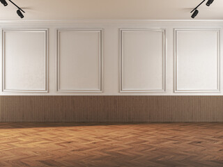 Illustration 3D rendering large luxury modern bright interiors Living room mockup computer digitally generated image