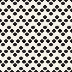 Vector seamless pattern. Repeating geometric abstract elements. Stylish monochrome background design.