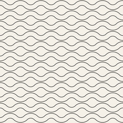 Vector seamless pattern. Repeating geometric abstract elements. Stylish monochrome background design.