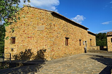 birthplace of the genius Leonardo da Vinci in Tuscany in Anchiano, Vinci in Italy