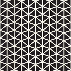 Vector seamless pattern. Repeating geometric elements. Stylish monochrome background design.