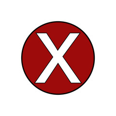 Cancel Icon Vector . Close Icon Illustration