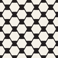 Vector seamless pattern. Repeating geometric elements. Stylish monochrome background design.