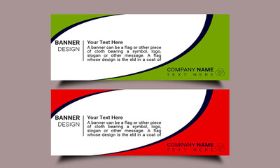 Social Media Banner Design Vector Template, Facebook Cover Photo Design