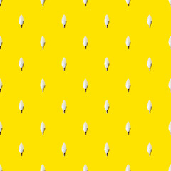 energy saving concept. seamless pattern led lamp on a yellow background.