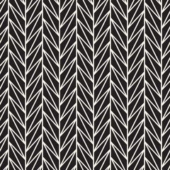 Vector seamless pattern. Repeating geometric elements. Stylish monochrome background design.