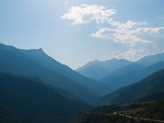 Obraz premium Saventi mountains silhouettes