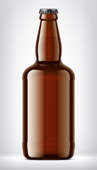 Color Glass Bottle on background.  
