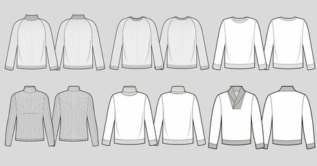 A set of men's sweaters for autumn and winter