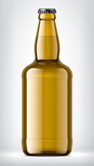 Color Glass Bottle on background.  
