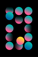 Аbstract geometric poster.