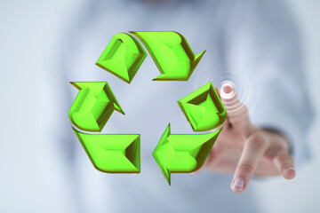 Obraz premium green nature environment recycling abstract illustration