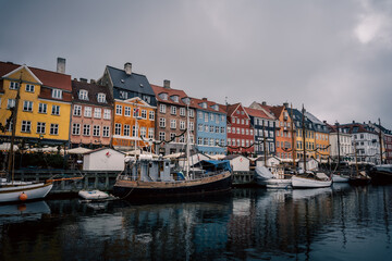 Fototapeta na wymiar Winter in Nyhavn in Denmark