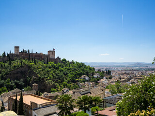 Granada cityscape with Alhambra