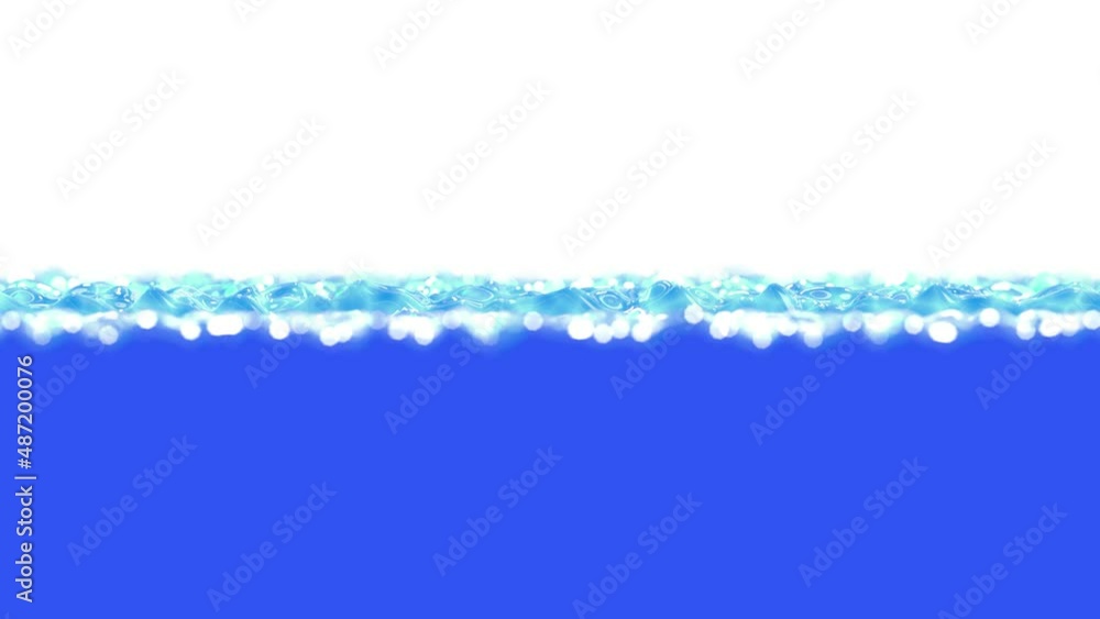 Aufkleber realistic dof camera 60 fps 3d animation of the blue water fills up the screen rendered in uhd with 
