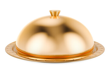 Golden Restaurant Cloche, 3D rendering