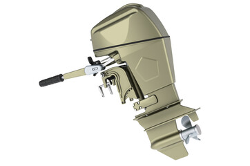 Outboard engine, 3D rendering