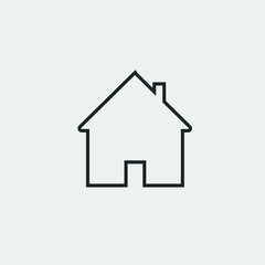 House vector icon illustration sign