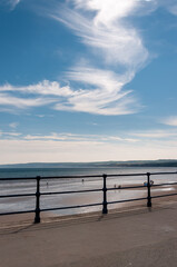 Obraz na płótnie Canvas Seafront Promenade at Filey, Yorkshire