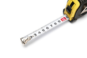 tape measure measuring tool isolate on white background