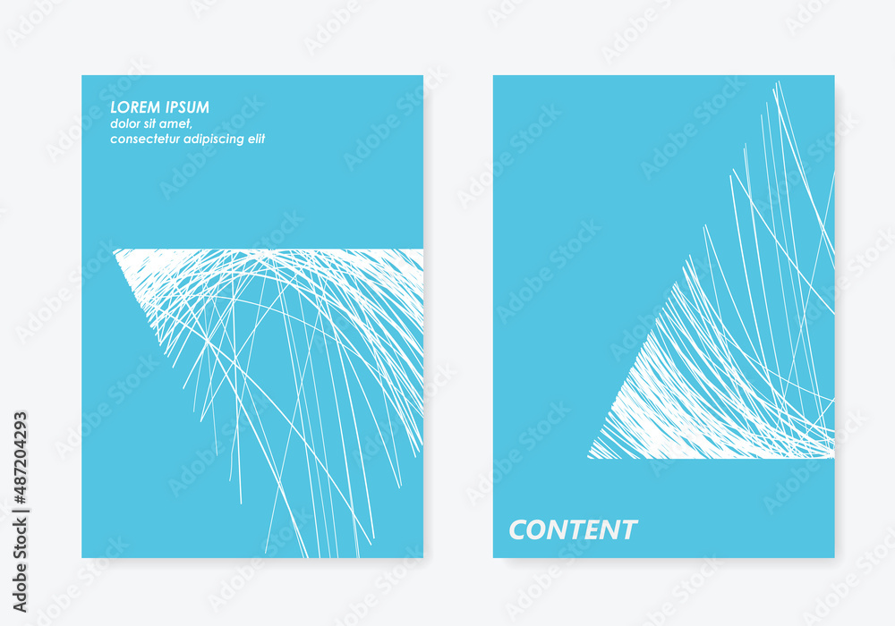Aufkleber Geometry lines triangular shape. Abstract modern template illustration.