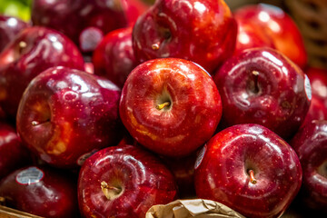 Obraz premium close up of red apples