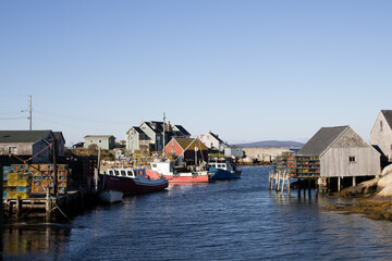 Fototapeta na wymiar boats in the harbor