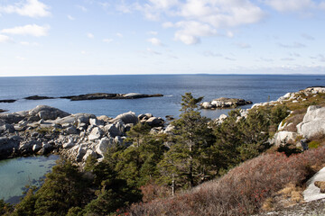 Obraz premium rocky coast of the sea