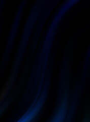 Colorful smooth lines on black background. Liquid and fluid vibrant color waves flowing in the dark. Graphic illustration for wallpaper, banner, background, card, book, cover, poster, banner, brochure