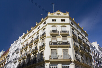 Beautiful historical building in Old Town of Valencia, Spain