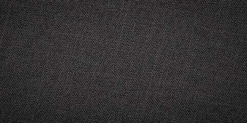 black linen fabric texture, natural flax background - obrazy, fototapety, plakaty