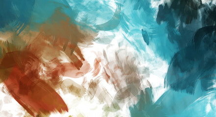 Artistic abstract background. Texture painted wallpaper. Creative illustration with strokes of paint. Brush pattern painting.