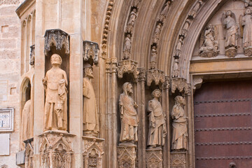 Fragment of Church of Sant Joan del Mercat in Valencia, Spain