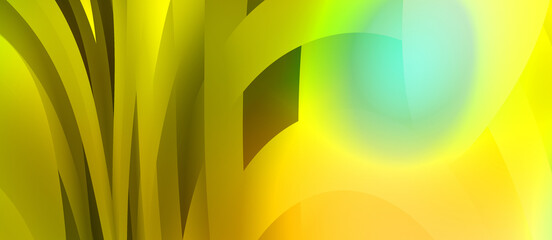 Abstract background with colorful gradient. Vibrant graphic wallpaper with stripes design. Fluid 2D illustration of modern movement.