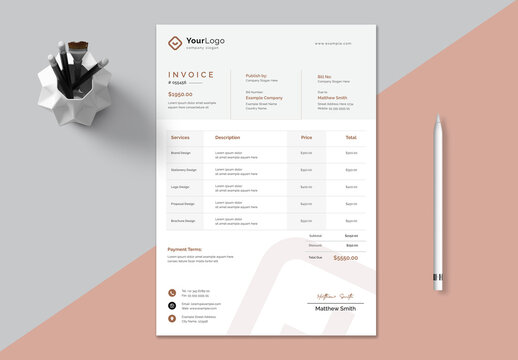 Professional Invoice Layout
