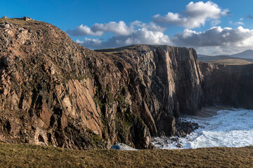 Rocky Scotish coastline near Mangersta, Isle of Lewis, UK