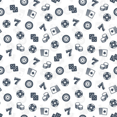 Casino and Gambling Related Seamless Texture or Pattern