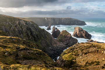 Mangersta Sea Stacks, Isle of Lewis, Outer Hebrides, Scotland.