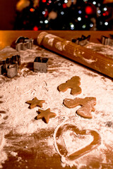 Making Gingerbread Cookies