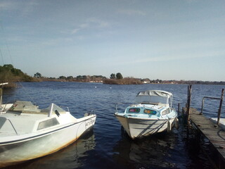 Obraz premium lac bateau jolie 